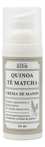  Crema De Manos Quínoa-té Matcha. Apícola Del Alba. 50 Ml