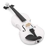 Violin Stradella 4/4 Mv141144wh Con Estuche Y Arco - Blanco
