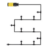 Mangueira Climatizadora Nevoa Kit Sistema Irrigacao 35mts