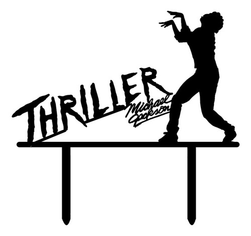 Cake Topper Adorno Torta - Michael Jackson Thriller