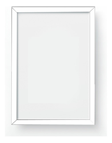 Moldura 100x60 Com Vidro Para Quadro 60x100 Poster Painel Cor Branco