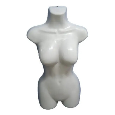 Gancho Exhibidor Silueta 3\u002F4 Dama Maniquí 5 Pzas Blister Color Busto 3\u002F4 Blanco | Meses sin interés