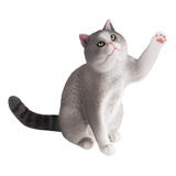 Modelo De Figura De Animal De Gato Realista, Decoración