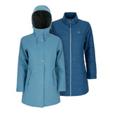 Parka 3 En 1 Skien Mujer Blue Doite