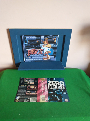 Sega Genesis Zero Tolerance Encarte Original