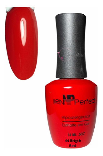 Vermelho Red Esmalte Em Gel Nail Perfect 14ml Led/uv Cabine