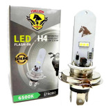 Led Lampada H4 Moto Carro Eco 500 6500k Cavalinho Strobo