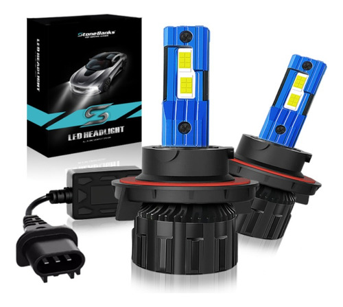 Kit De Faros Led H4 H13 9007 Luz Alta Y Baja Canbus Auto