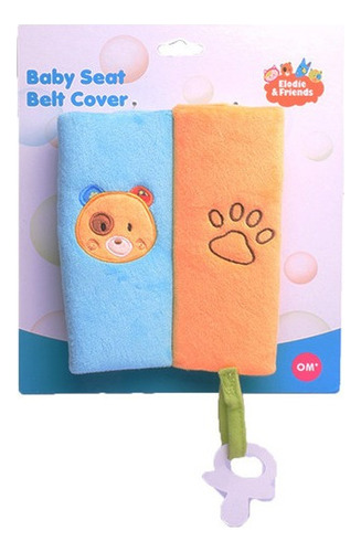 Covertor Para Huevito Cinturon Proteccion Con Oso Para Bebe Color Naranja