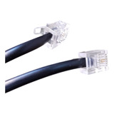 Cabo Extensor Telefônico Com Plug Rj11 C/ 5 Metros