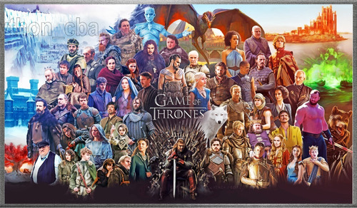 Cuadro Game Of Thrones - Juego De Tronos - Personajes