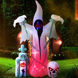 Inflable Halloween Led Adorno Decoracion Fantasmas Muertos