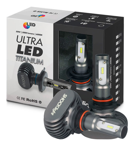 Lâmpada Farol Ultra Led Titanium Shocklight 10000 Lumens Par