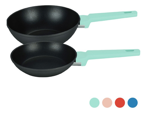 Set Wok 22cm Sarten 18cm Camden Color Surtido