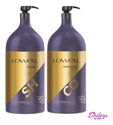  Lavatorio Profissional Shampoo + Condicionador  2,5l Lowell