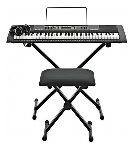 Kit Teclado Musical Alesis Melody 61 Mkii Silla Organeta Mk2