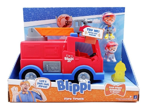 Blippi Vehiculo Camion De Bomberos Con Sonidos