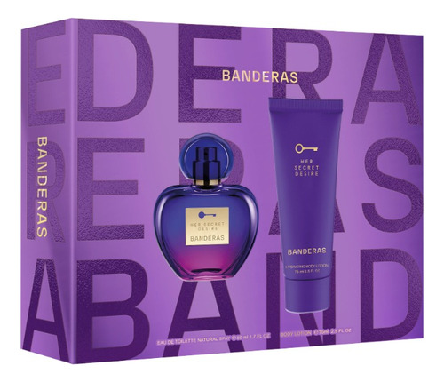 Set Banderas Her Secret Desire Edt 50ml + Body Lotion 75ml