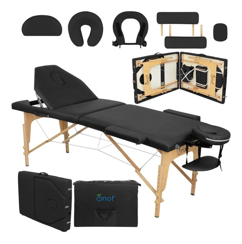 Cama Masaje Profesional Reclinable Onof Spa Estuche Portatil