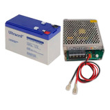 Kit Backup Ups Fuente Switching 12v 8a Ups + Batería 12v7a