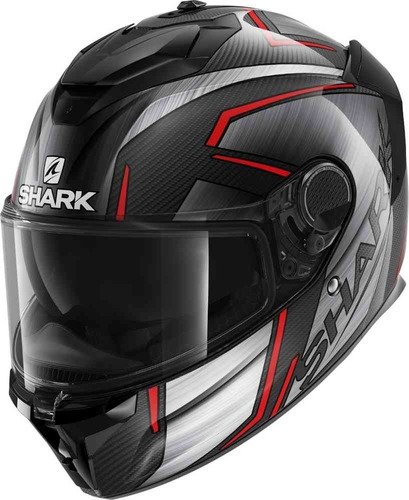 Casco Shark Spartan Gt Carbon Kromium Rojo Rider One