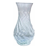Vaso De Vidro Transparente Decoração Arranjo Flores 10x23 