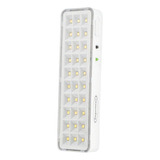 20 Luminária Luz De Emergência 30 Leds Segurimax Super Slim Cor Led 220v