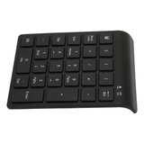 Teclado Numérico Inalámbrico Bluetooth De 27 Teclas, Negro,