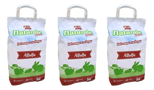 Pack 3 Heno Alfalfa Natural For Pets - Aquarift