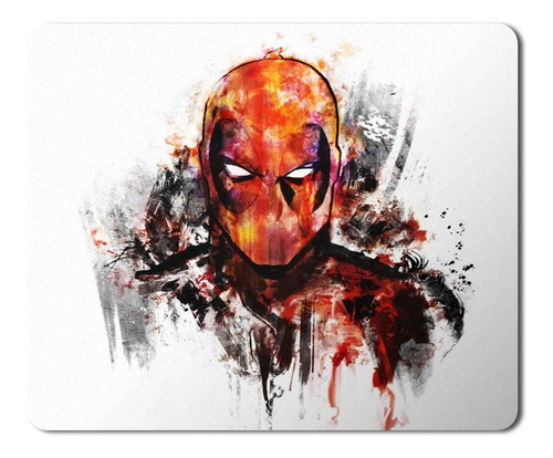 Mouse Pad Deadpool Acuarelas