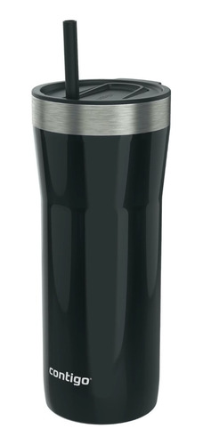 Vaso Térmico Contigo 946ml Black Con Bombilla