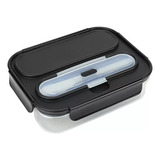 Taper Built Ny Divisiones Gourmet Bento With Utensils & Ice Color Black