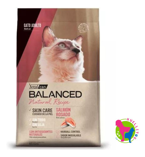 Vitalcan Balanced Gato Salmon Rosado Natural Recipe X3kg