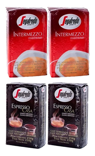 Café Molido Intermezzo 2 X 250gr Y Espresso Casa 2 X 250gr