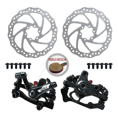 Kit Freio Disco Mecânico Paco 160mm Aro 29 Bicicleta Gios 26 Preto | MercadoLivre