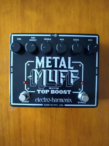 Pedal Electro Harmonix Big Muff Metal Muff Top Boost