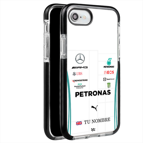 Funda Para iPhone Mercedes F1 Nombre Personalizada