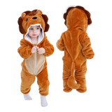 Pijama Polar Traje Tigre Para Bebe-niña-niño 