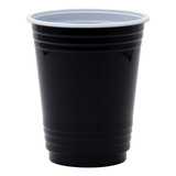 Copo Americano Preto Beer Pong 400ml - 50 Unidades