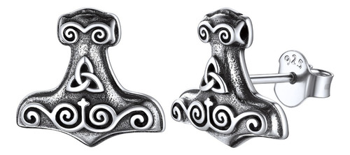 925 Clavos De Martillo Thor De Plata Esterlina Para Hombres