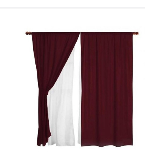 Cortinas Ambiente 4 Paños Romantica Con Envio Gratis