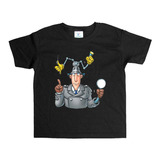 Remera Negra Niños Inspector Gadget R93