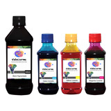 4 Tinta Para Hp 667 664 662 667 664 662 1,25l Bk Pigmentado