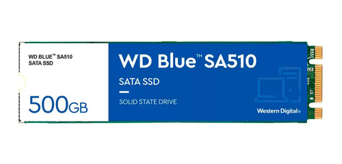 Disco Solido Ssd Interno Wd Blue 500gb M.2 2280 Sa510 Sata 3