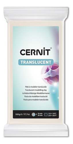 Cernit Translucent Arcilla Polimérica Translucent 500 G Color Traslúcido