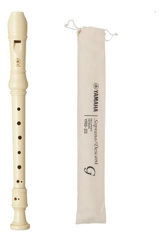 Flauta Dulce Yamaha Yrs23 Soprano German Escolar C/ Funda Pr