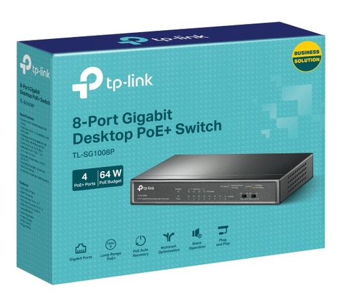 Switch Poe Gigabit Tp-link 8 Puertos 4 Poe