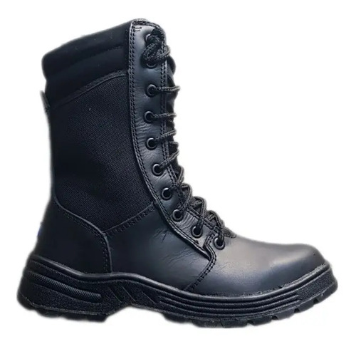 Bota Táctica Tipo Magnum Piel Con Lona, Suela Antiderrapante