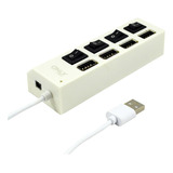 Hub Usb Multiplicador 4 Puertos Usb Luz Led Pc Notebook