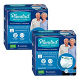 Combo X2 Plenitud Ropa Interior Adultos Protect Plus G/xg 8u